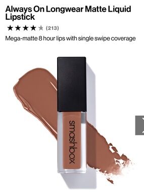 Smashbox Always On Longwear Matte Liquid Lipstick Fair Game new in box